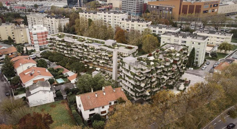 Apartamento T0 com varanda